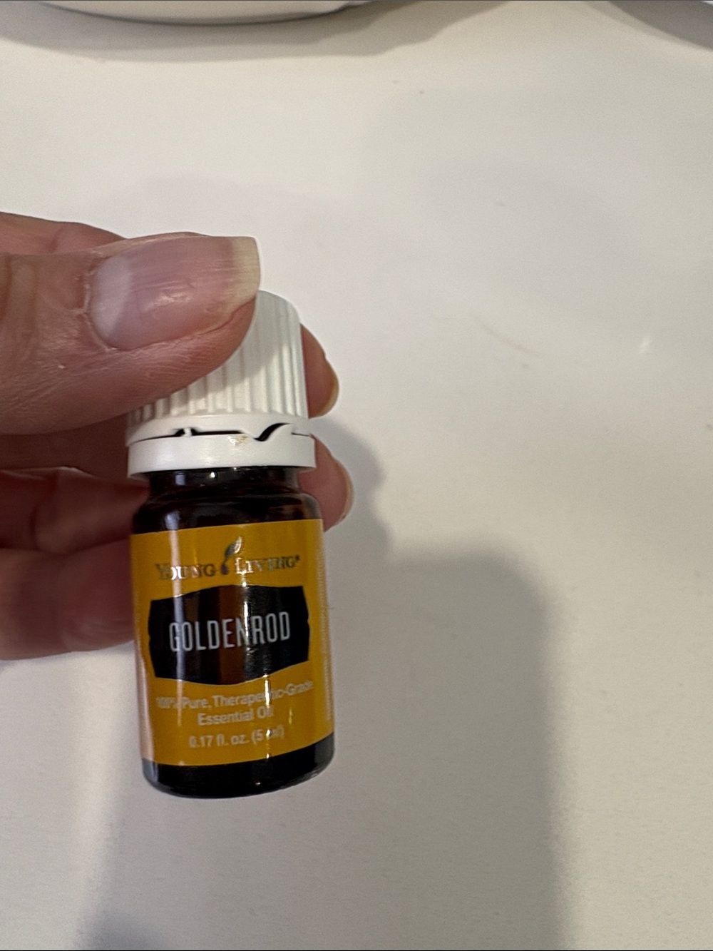 NEW! Young Living Goldenrod Essential Oil Bottle - Yellow and White